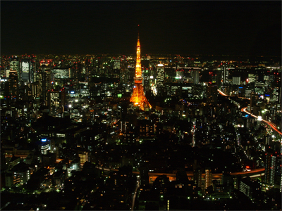 東京タワーの夜景